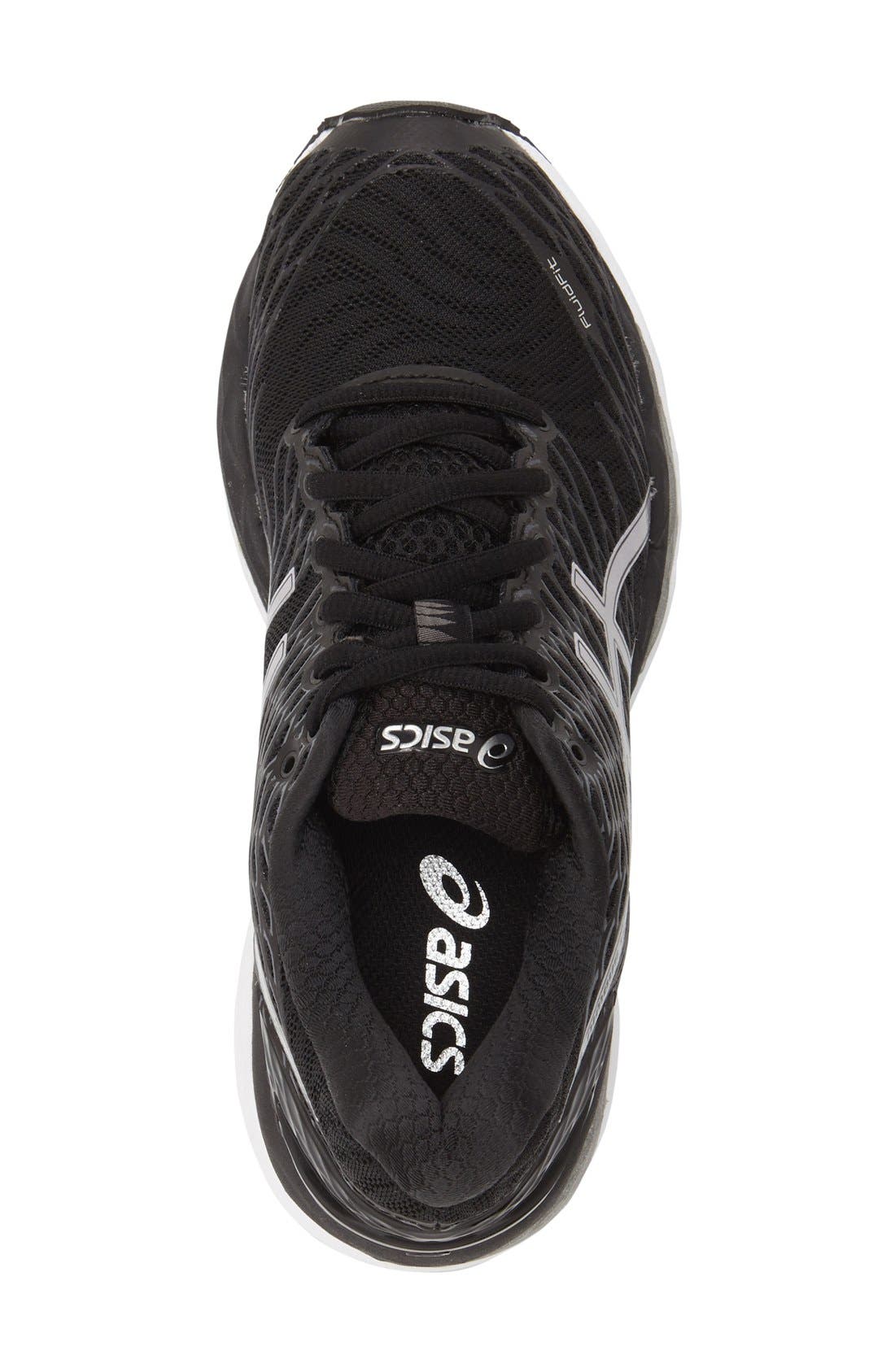 'GEL-Nimbus 18' Running Shoe, Alternate, color, BLACK/ ONYX/ SILVER