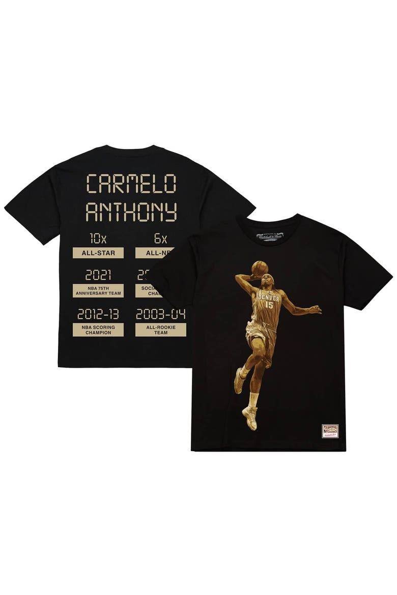 Men's Carmelo Anthony Black Denver Nuggets Ultimate Player T-Shirt, Main, color, Black