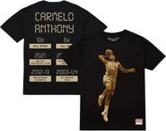 Mitchell & Ness Men's Carmelo Anthony Black Denver Nuggets Ultimate Player T-Shirt