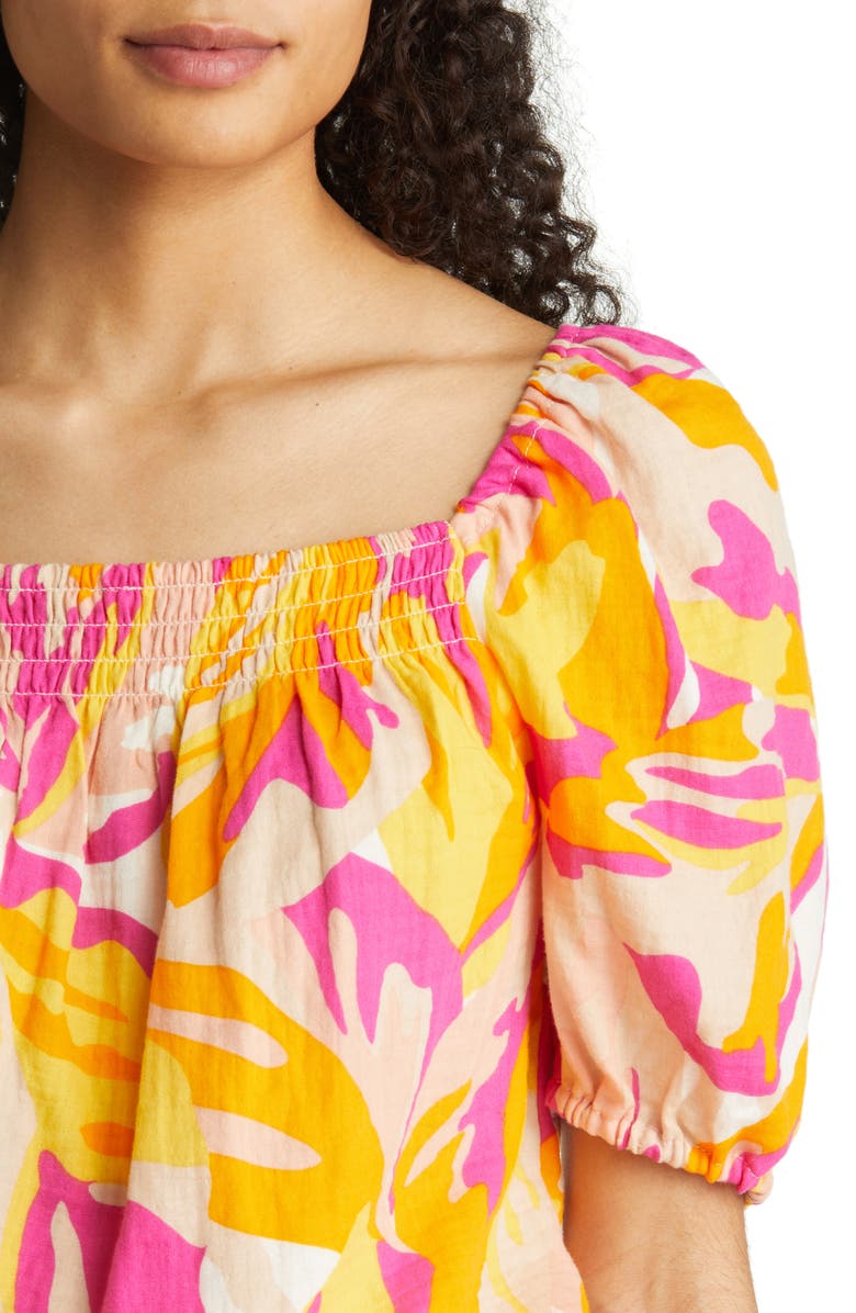 Sanctuary Real Love Puff Sleeve Cotton Blouse, Alternate, color,