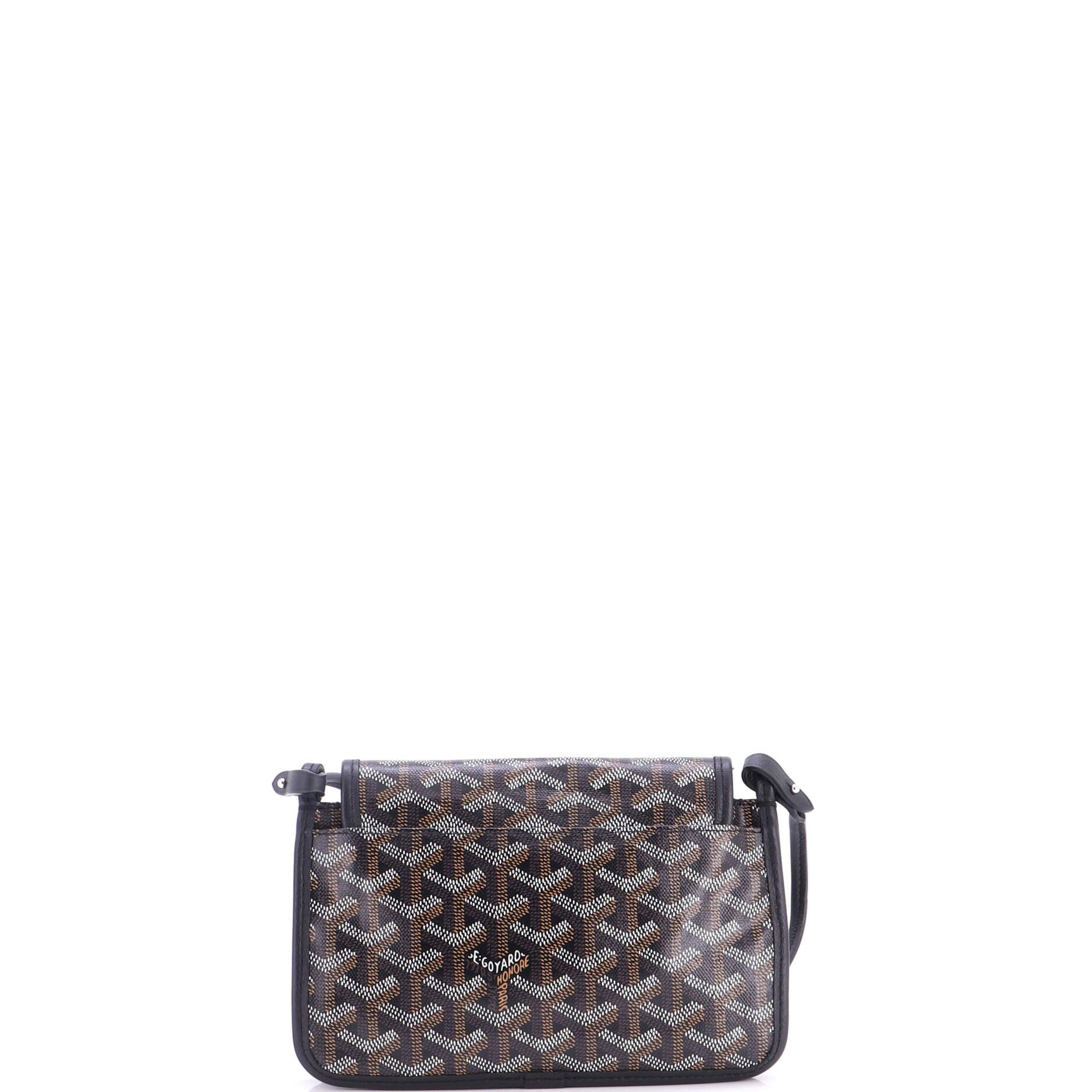 Plumet Clutch Wallet Coated Canvas, Alternate, color, Black