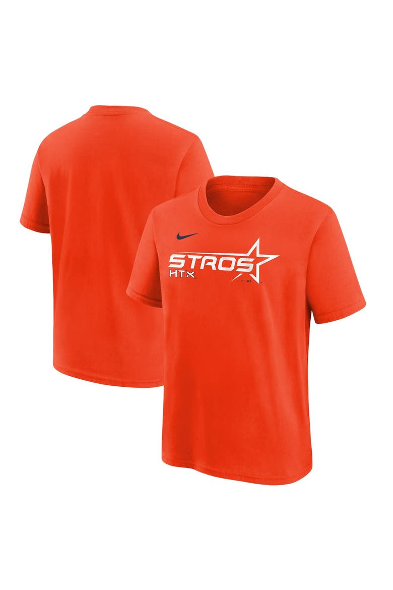 Youth Nike  Orange Houston Astros 2025 City Connect Wordmark T-Shirt, Alternate, color, Orange