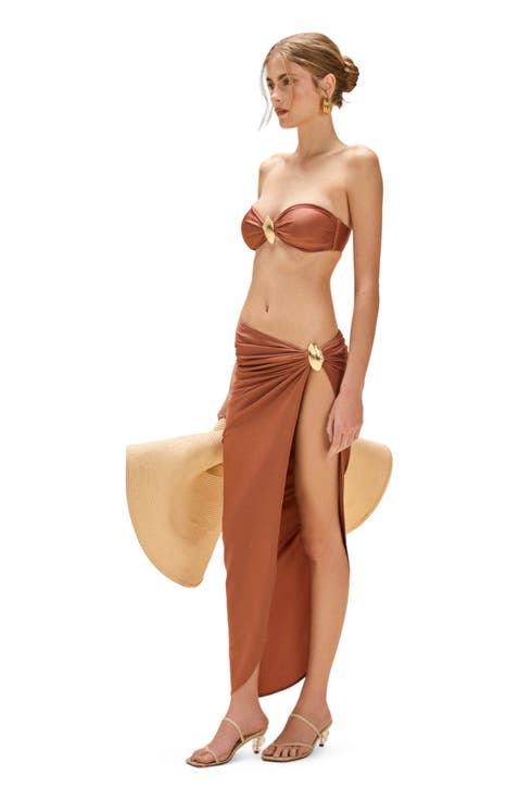 Golden Dune Lycra Long Beach Skirt