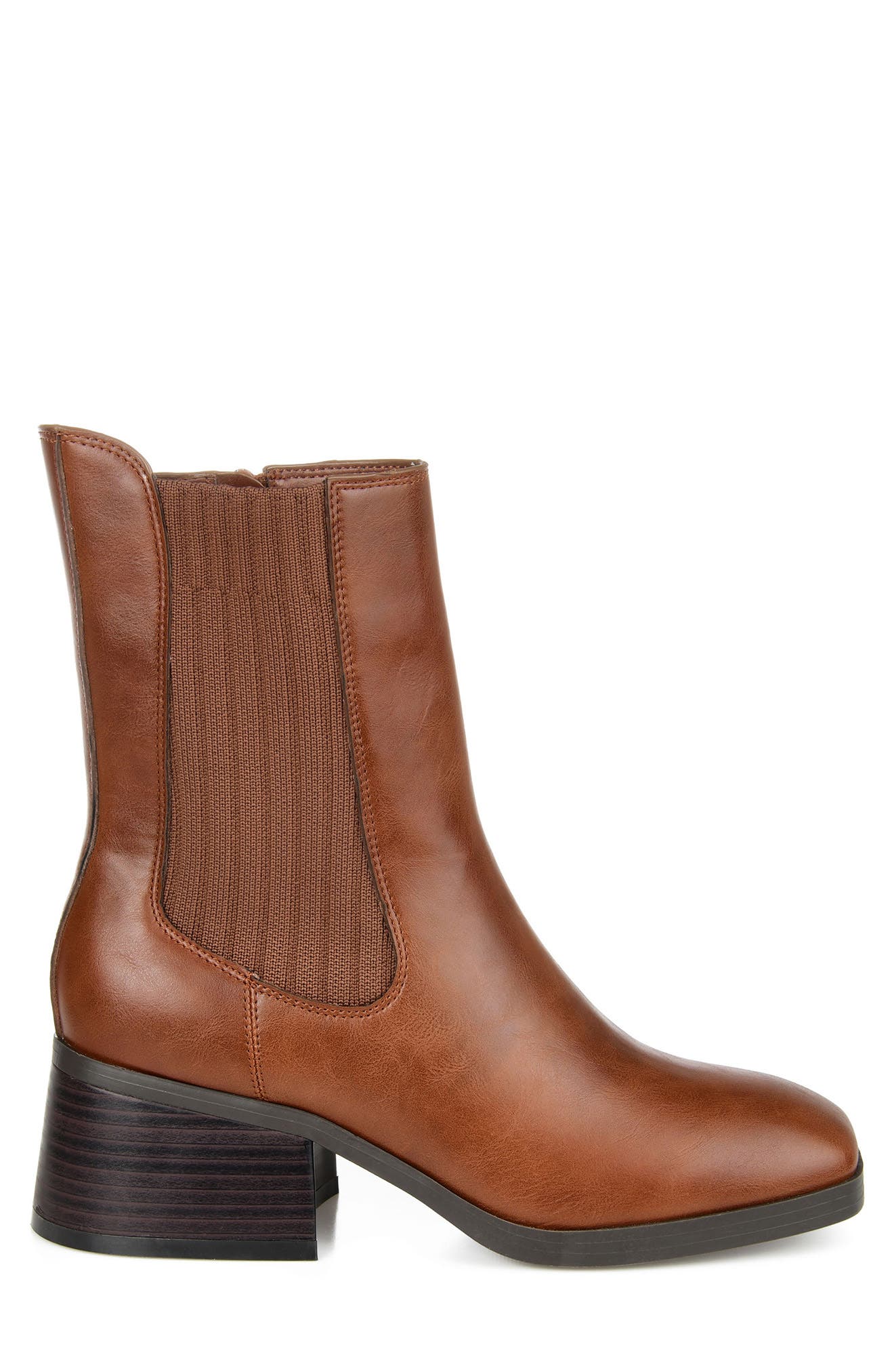 Desree Vegan Leather Boot, Alternate, color, BROWN