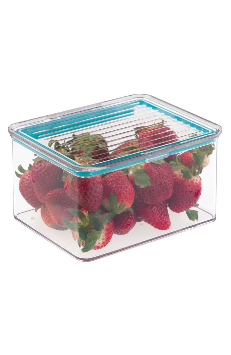 iDesign Plastic BPA-Free Pantry Food Storage Organizer Bin with Air-Tight Hinged Lid - Clear, Alternate, color, Clear