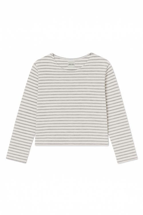 VIR VITA Camille Striped Top in Classic Heather Stripe at Nordstrom, Size Small