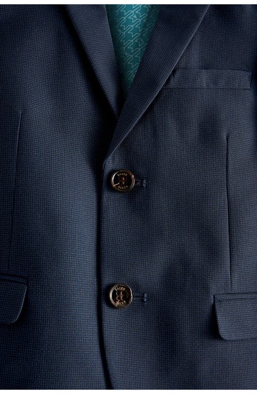 Shop Baker By Ted Baker Kids' Solid Suit Jacket In Blue