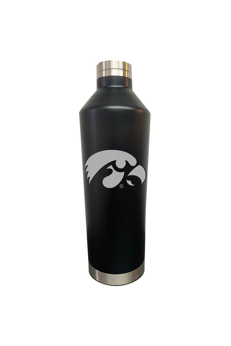 Black Iowa Hawkeyes 26oz. Primary Logo Water Bottle, Main, color, Black