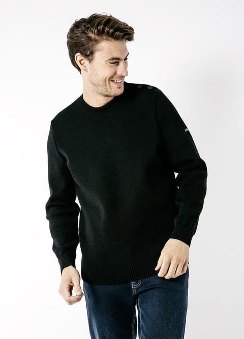 CANCALE - Fisherman Sweater with Button Shoulder