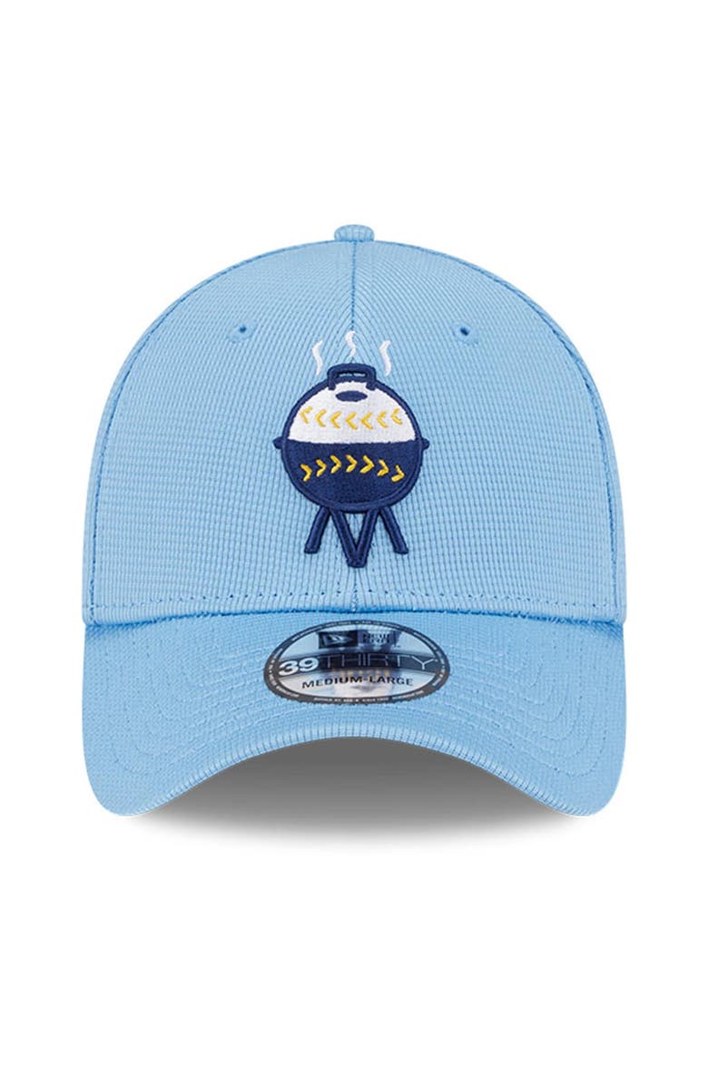 New Era Men's New Era Light Blue Milwaukee Brewers City Connect Batting Practice 39THIRTY Flex Hat, Alternate, color, 