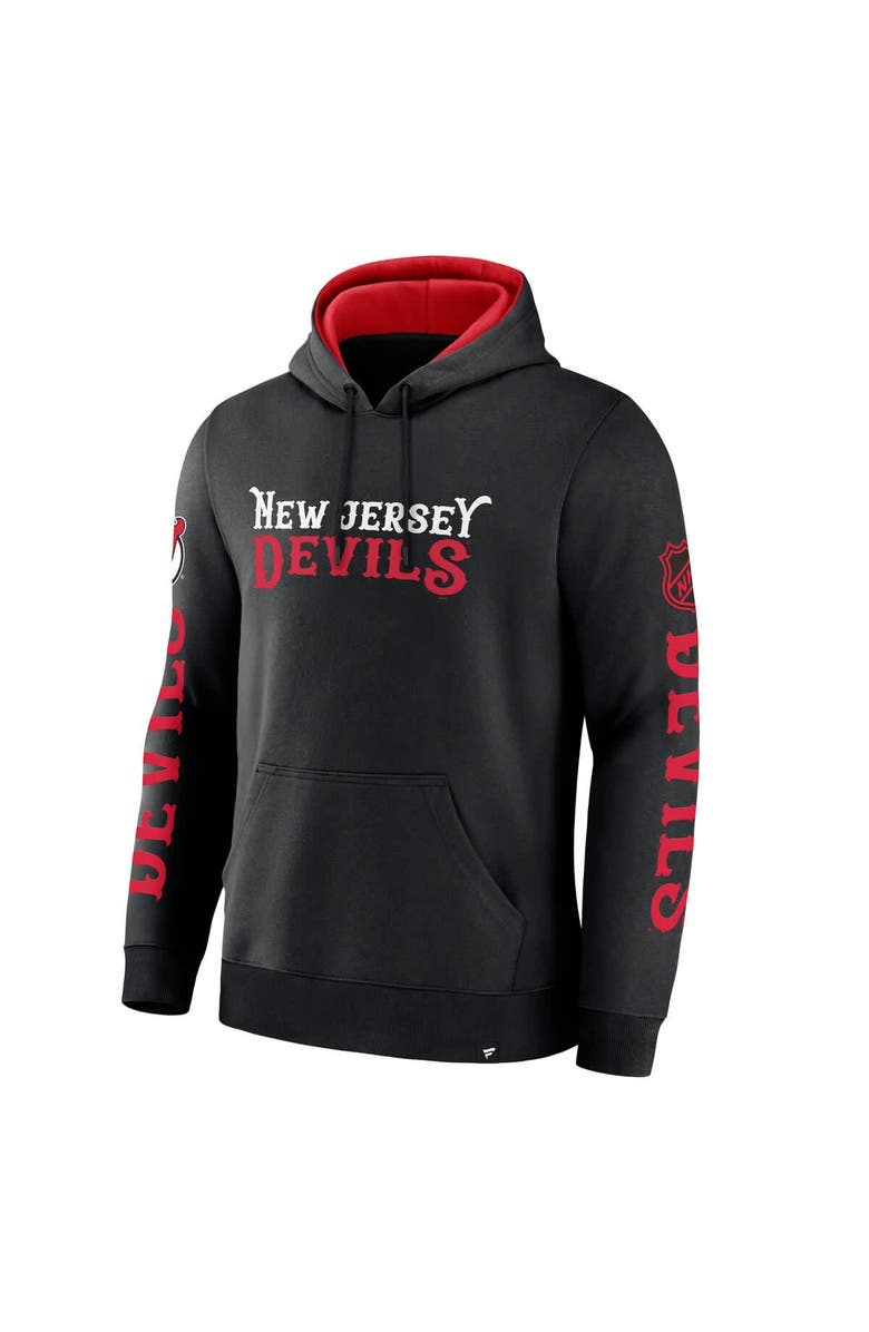 FANATICS Men's Fanatics Black New Jersey Devils Big City Legacy Fleece Pullover Hoodie, Alternate, color, 