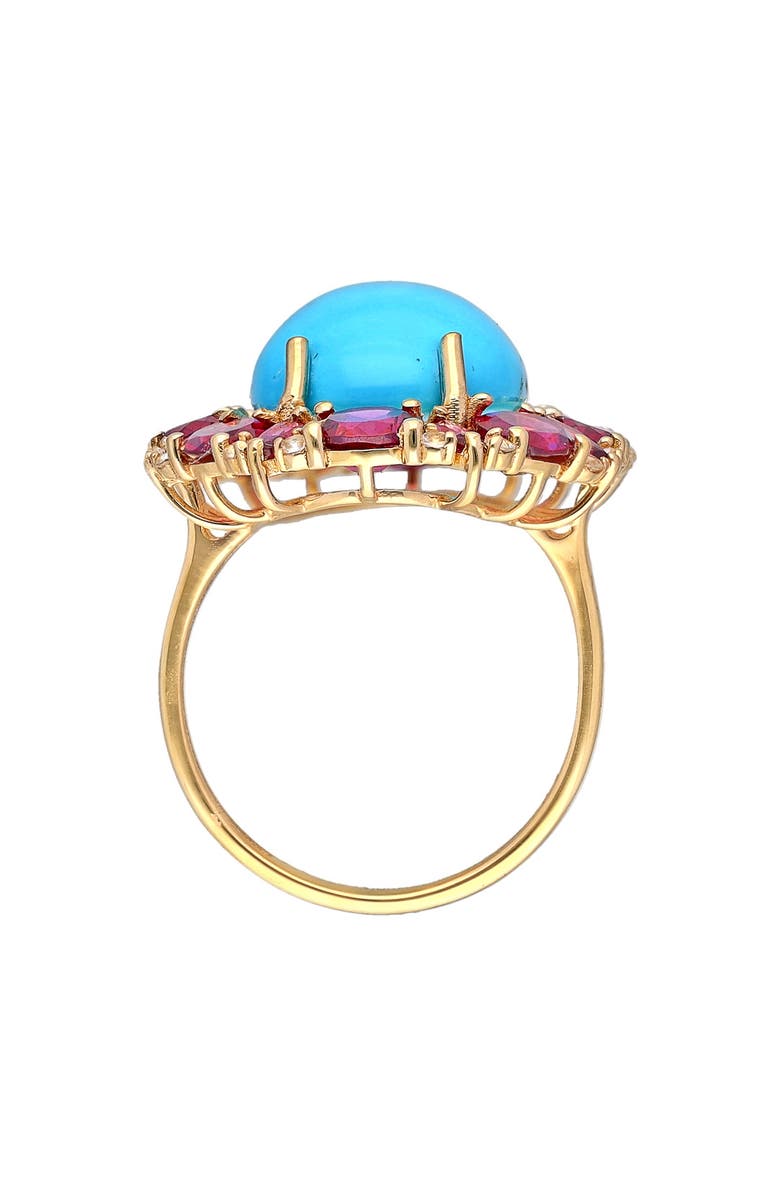 YS GEMS Turquoise Cluster Ring, Alternate, color,