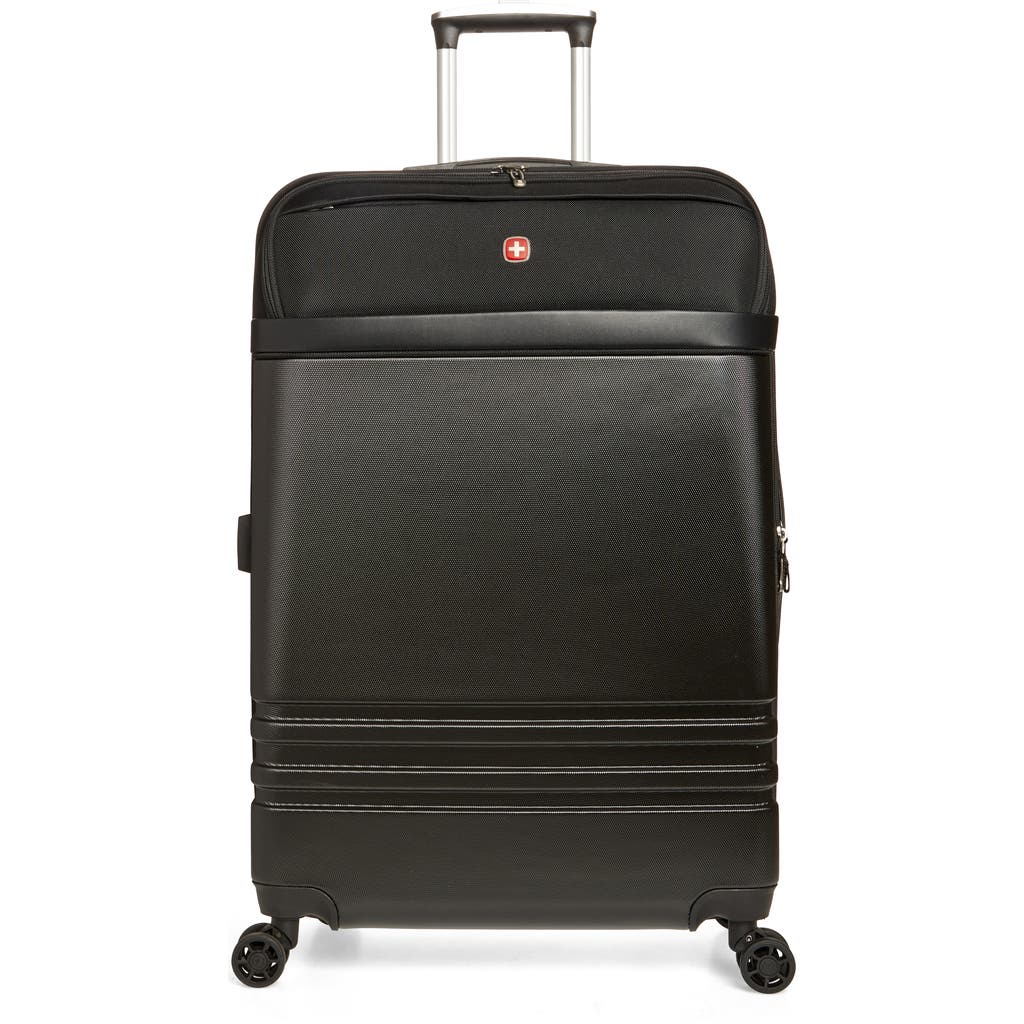 Swissgear Hybrid 29-inch Spinner Suitcase In Black