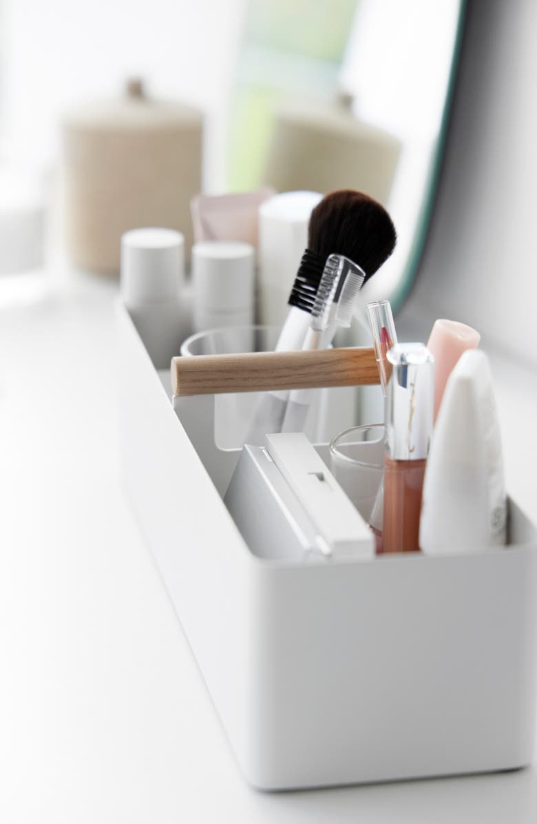 Yamazaki Slim Storage Box, Alternate, color, White