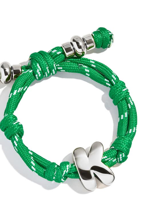 Baublebar Dive In Initial Bracelet In Green
