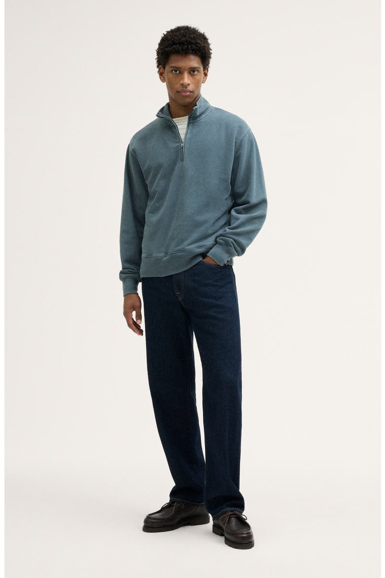 The McCarren Quarter-Zip Sweatshirt, Alternate, color, HEIRLOOM BLUE