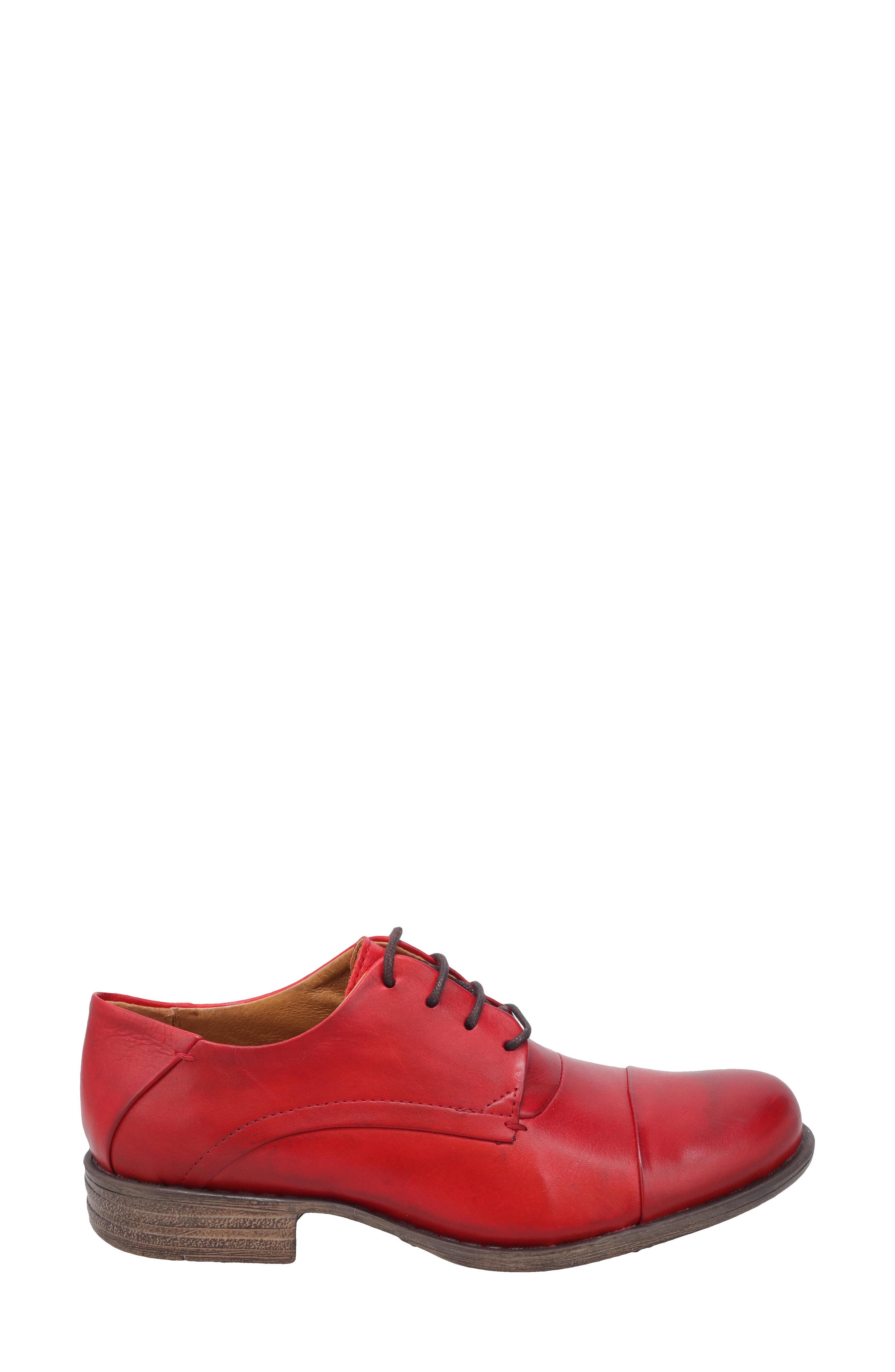 Letty Oxford Flat, Alternate, color, RED