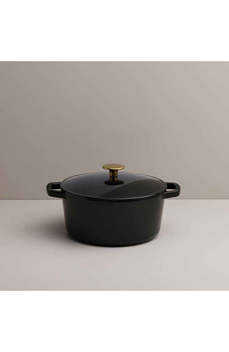 KANA 3.5 Quart Mini Dutch Oven, Main, color, Black Gloss