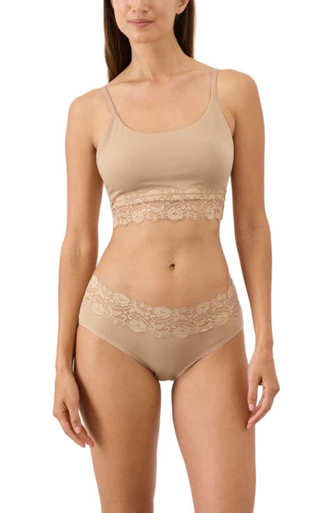Lace Modern Scoop Bralette Made With Organic Cotton