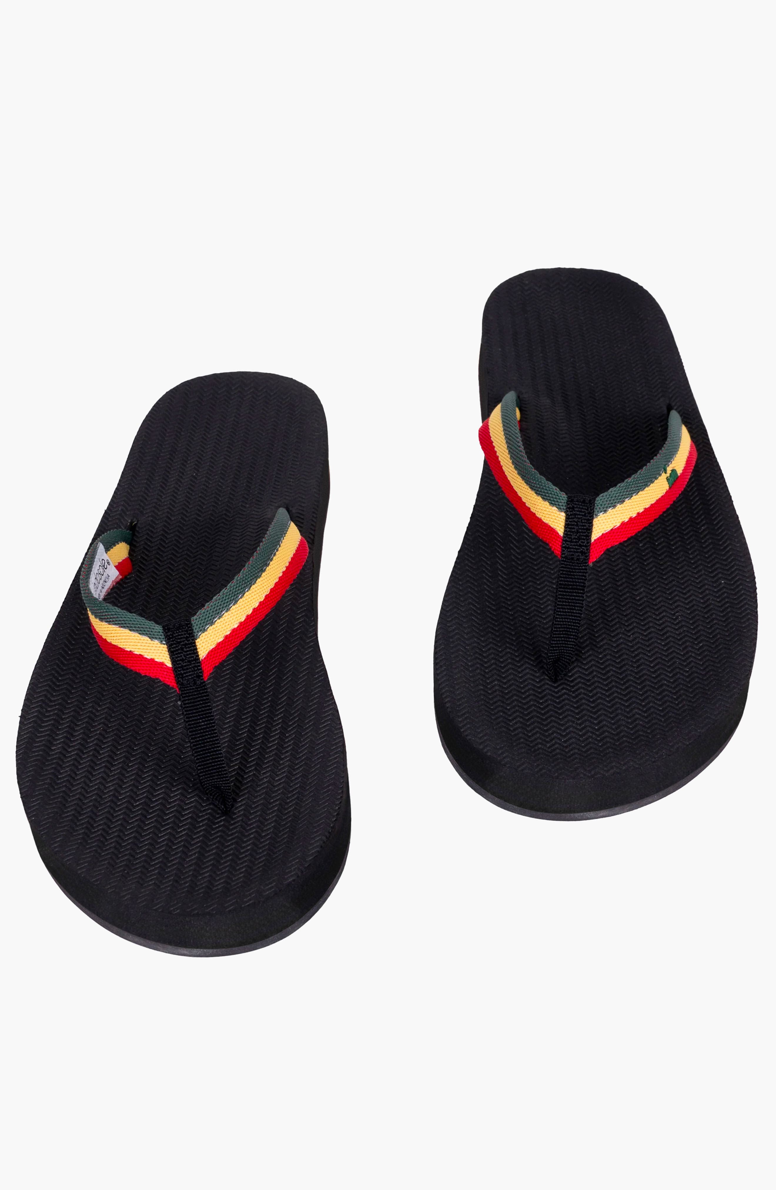 Indosole Responsibly-Made Tire Sole Easy Living Flip Flops, Alternate, color, Reggae
