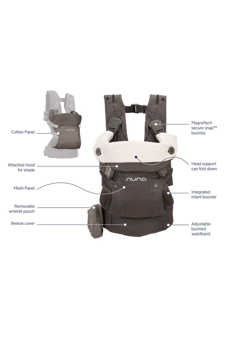 Nuna CUDL<sup>™</sup> Deux Denim Clik 4-In-1 Baby Carrier, Alternate, color, Grey