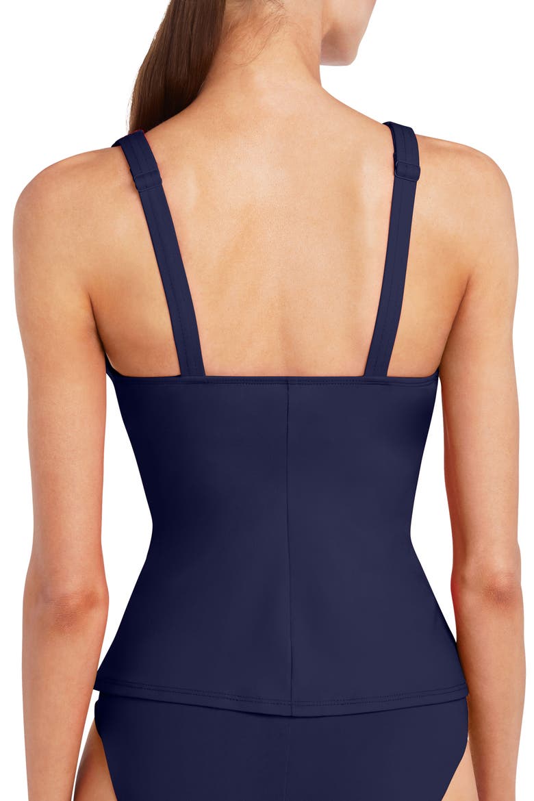 Ava Tankini Top, Alternate, color, NAVY