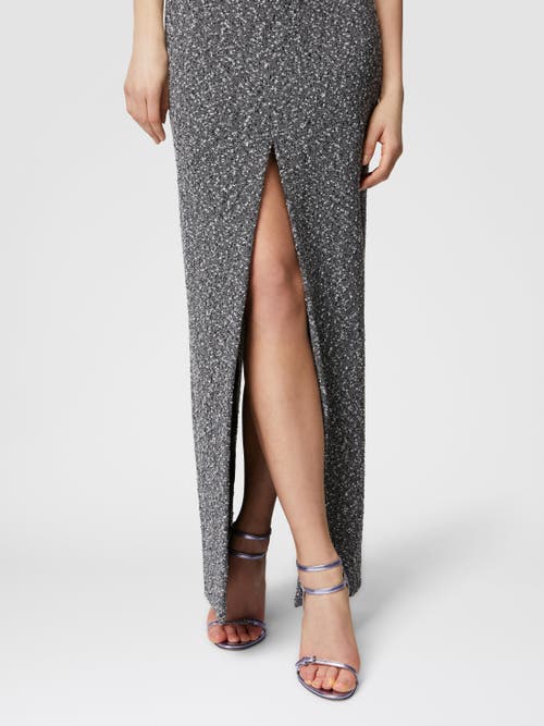 Missoni Long Sleeveless Dress With Deep Central Slit In Black & White