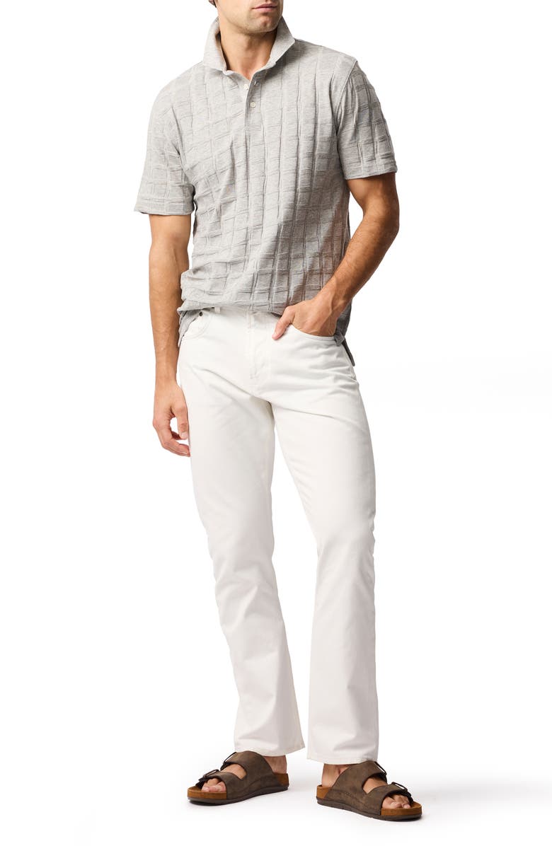 Rodd & Gunn Rosskeen Textured Cotton Polo, Alternate, color, Smoke