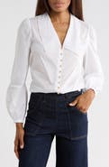FRAME The Eyelet Sailor Long Sleeve Button-Up Shirt