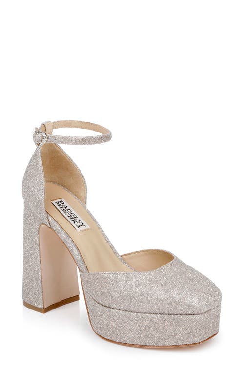 BADGLEY MISCHKA BADGLEY MISCHKA COLLECTION JAYDA ANKLE STRAP PLATFORM PUMP 