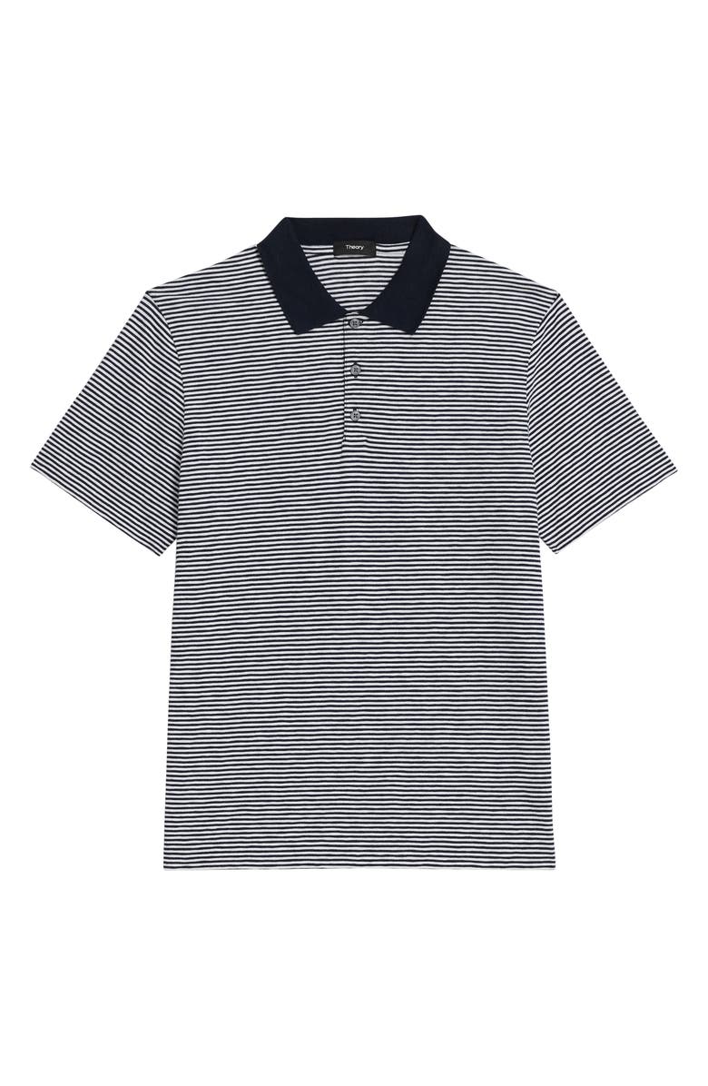 Theory Bron D. Cosmos Stripe Cotton Polo, Alternate, color, 