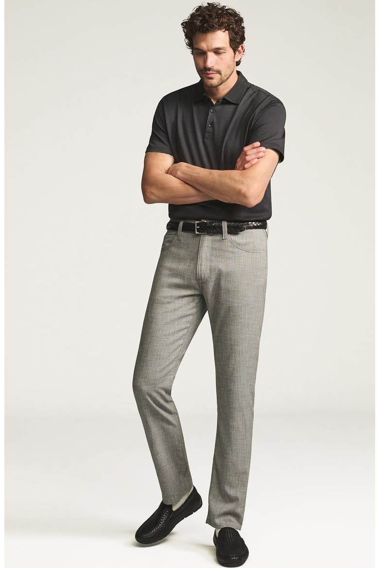 Courage Straight Leg Five Pocket Pants, Alternate, color, GREY CROSS TWILL