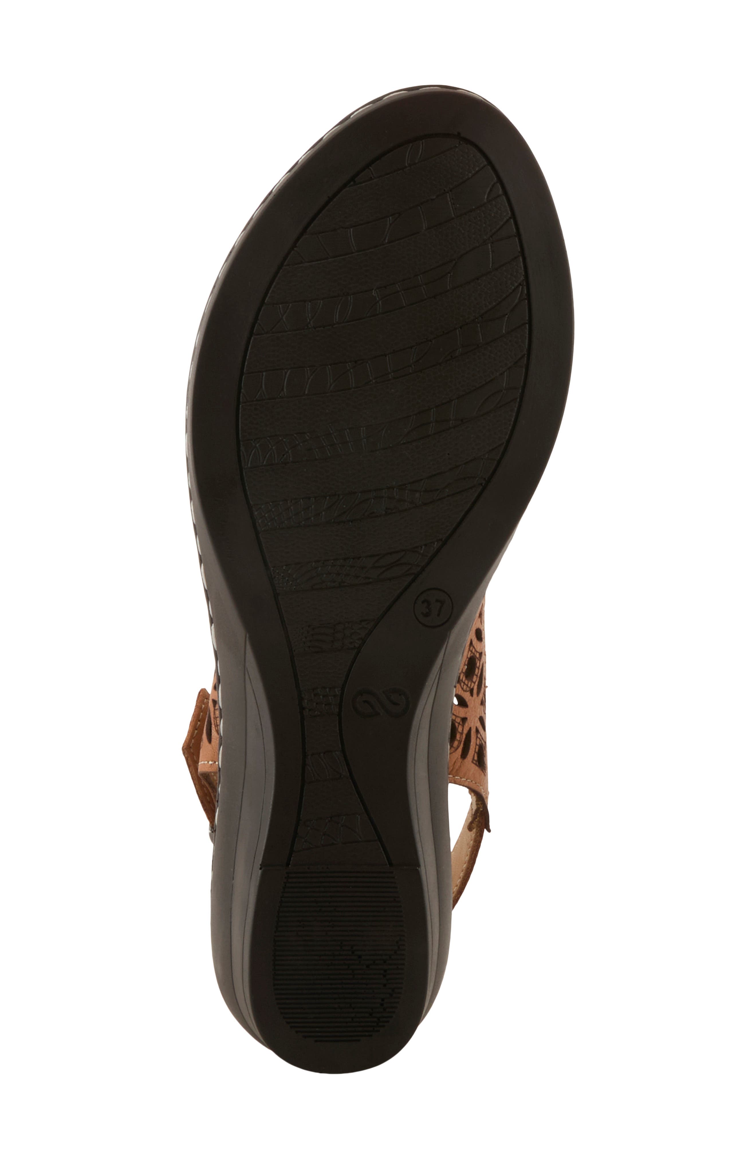 Belizana Wedge Sandal, Alternate, color, CAMEL