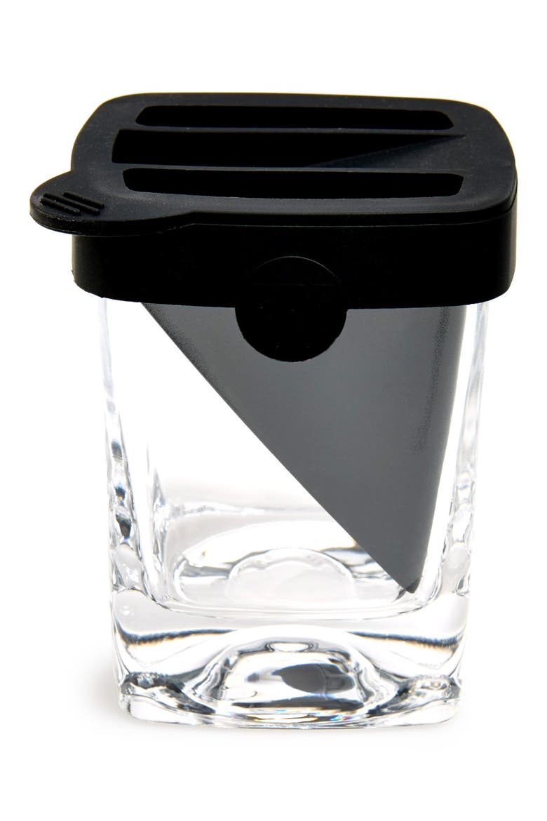 'Whiskey Wedge' Double Old-Fashioned Glass, Main, color, CLEAR