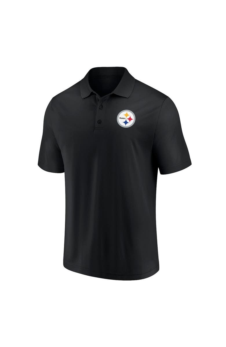 FANATICS Men's Fanatics Branded Black/Gold Pittsburgh Steelers Home and Away 2-Pack Polo Set, Alternate, color, Black