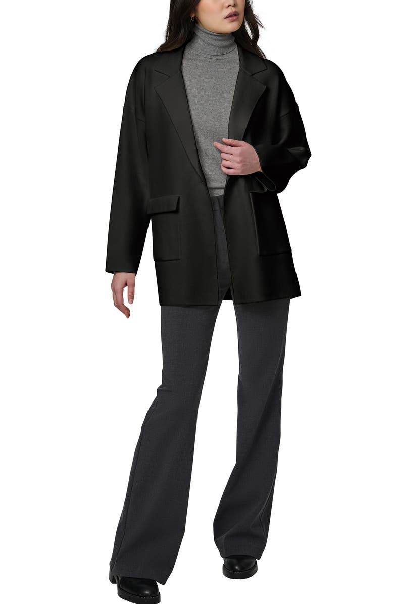 Bernardo Oversize Ponte Knit Blazer, Alternate, color, Black