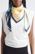 Jacquemus Le Grand Foulard Hippocampe Square Silk Scarf
