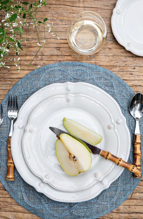 Juliska Tuileries Garden Set Of 4 Placemats In Chambray