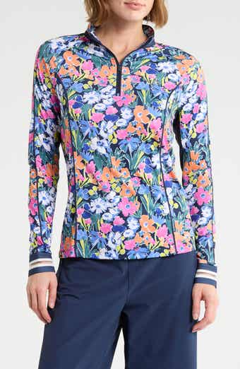 Sketch Floral Sun Protection Long Sleeve Performance Top