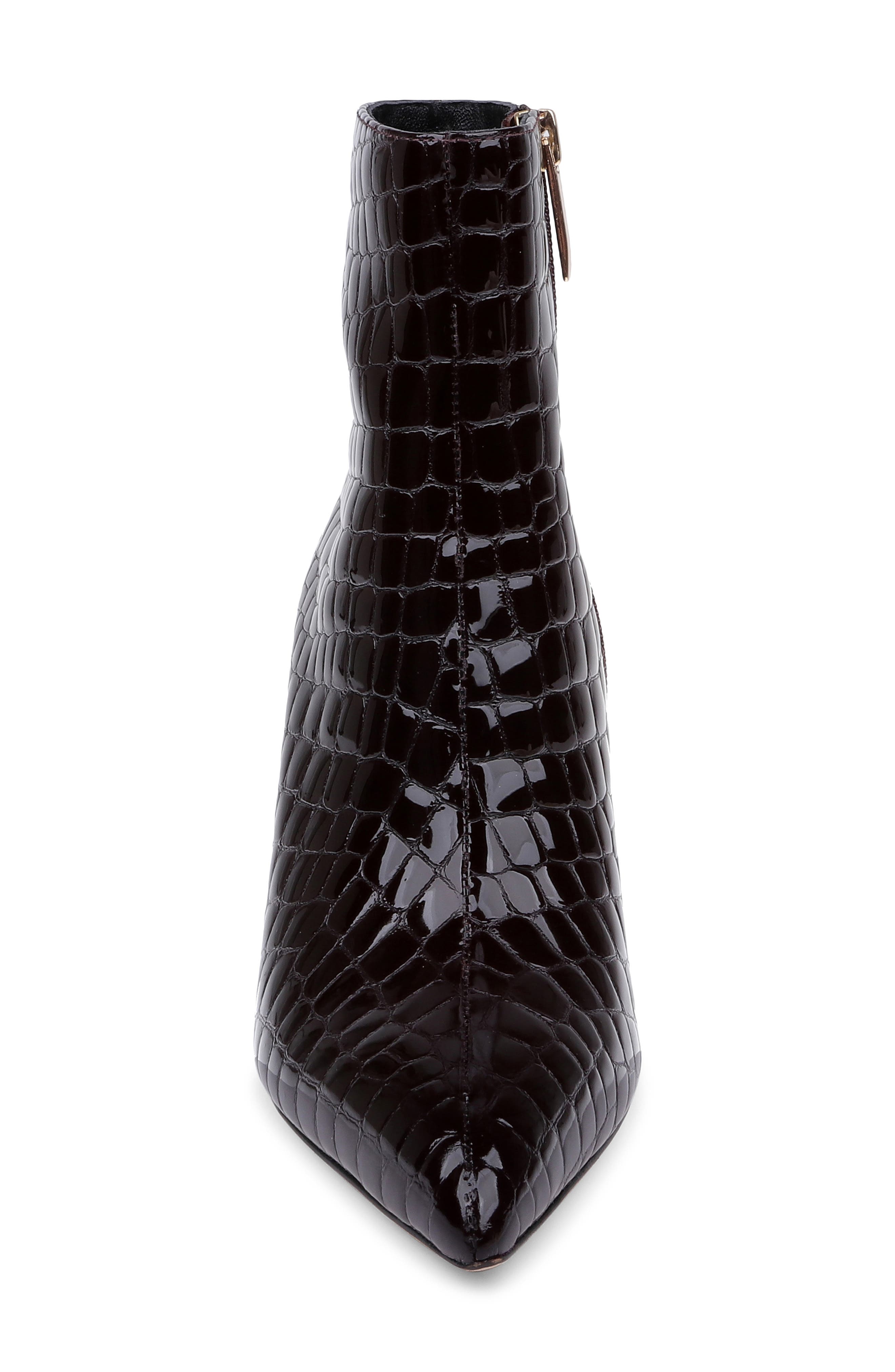 Houston II Leather Bootie, Alternate, color, BURGUNDY PATENT