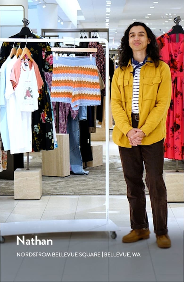 Santorini Sun Pointelle Stitch Sweater Shorts, sales video thumbnail