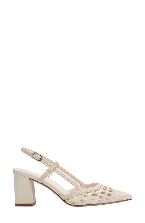 Marc Fisher Ltd Zaiden Slingback Pointed Toe Pump In White