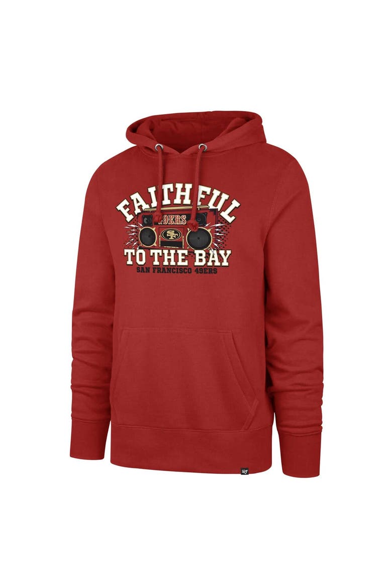 Men's '47 Scarlet San Francisco 49ers Faithful to the Bay Regional Headline Pullover Hoodie, Alternate, color, Scarlet