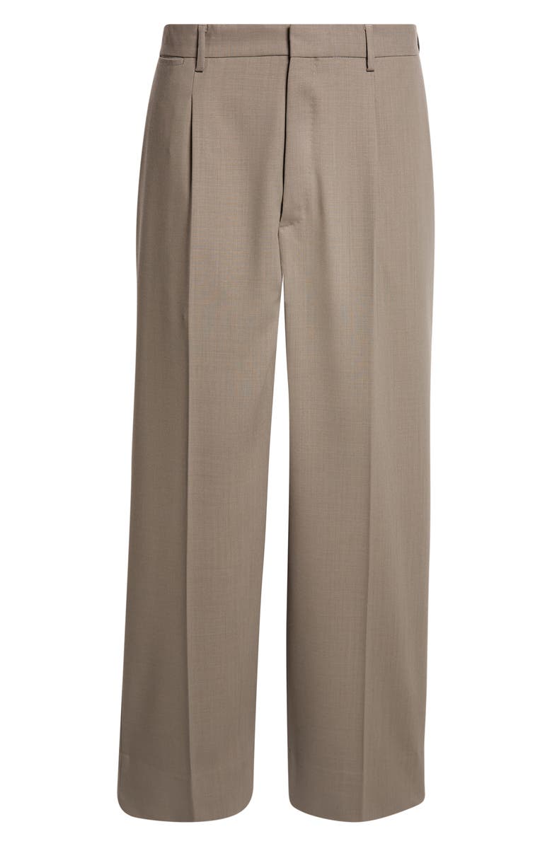 Second Layer Tio Wool Wide Leg Pants, Main, color, Mushroom
