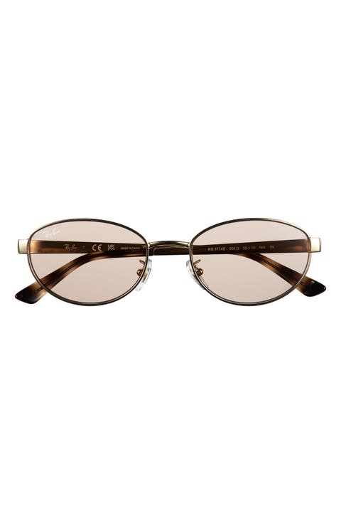 55mm Oval Sunglasses