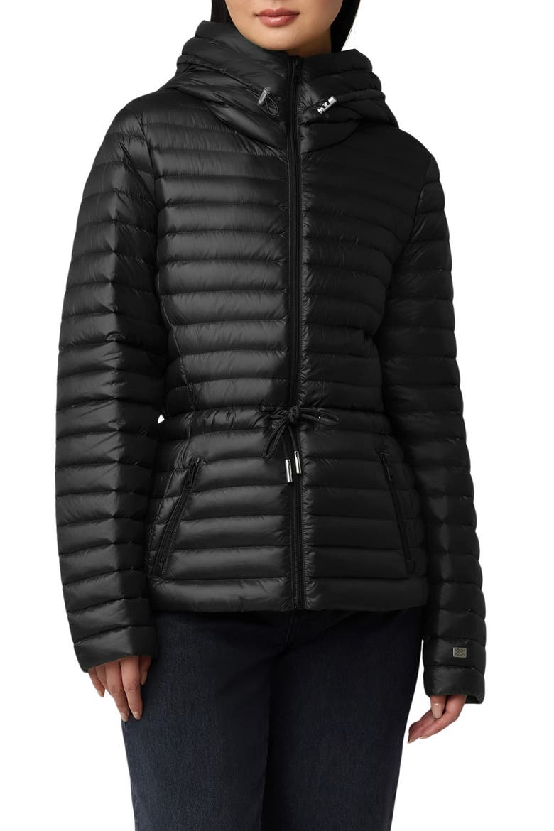 Ayleen Down Puffer Jacket, Main, color, BLACK