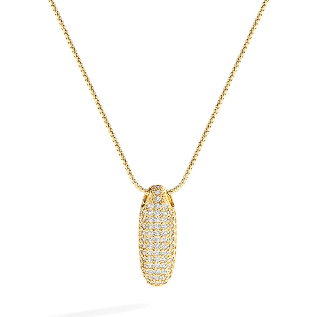 Mint & Lily Pave Bubble Initial Necklace