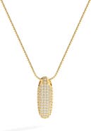 Mint & Lily Pave Bubble Initial Necklace
