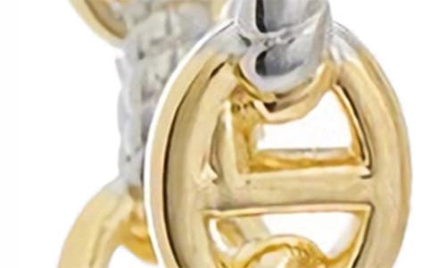 Juvell Two-tone Link Hoop Earrings In Gold