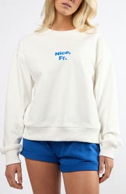 Viens Avec Moi The Nice, Fr. Cotton Graphic Sweatshirt
